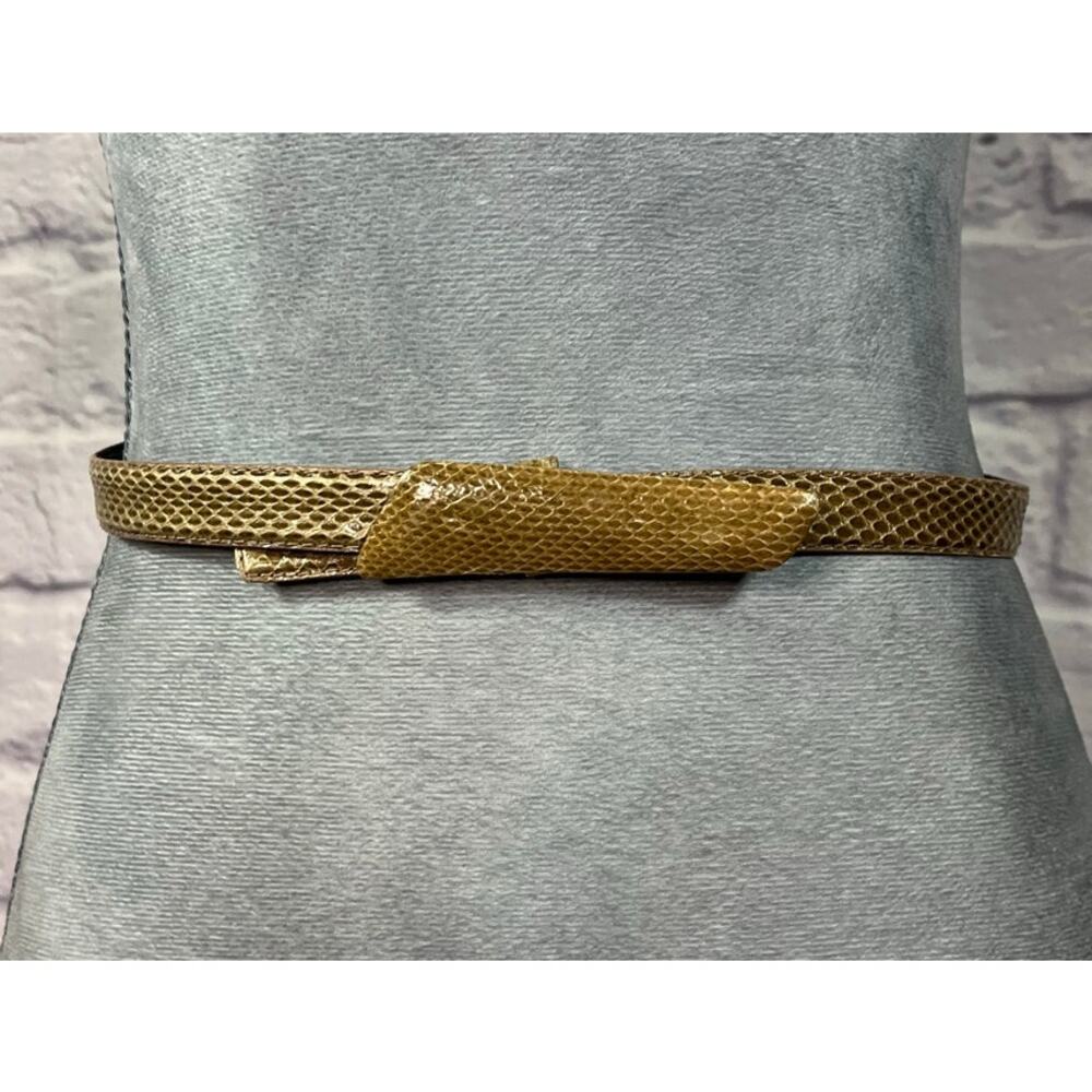 Vintage Sunco Sleek Snakeskin Belt